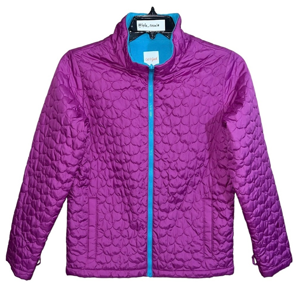 Cat & Jack Jacket Coat Girls Size XXL Purple Teal